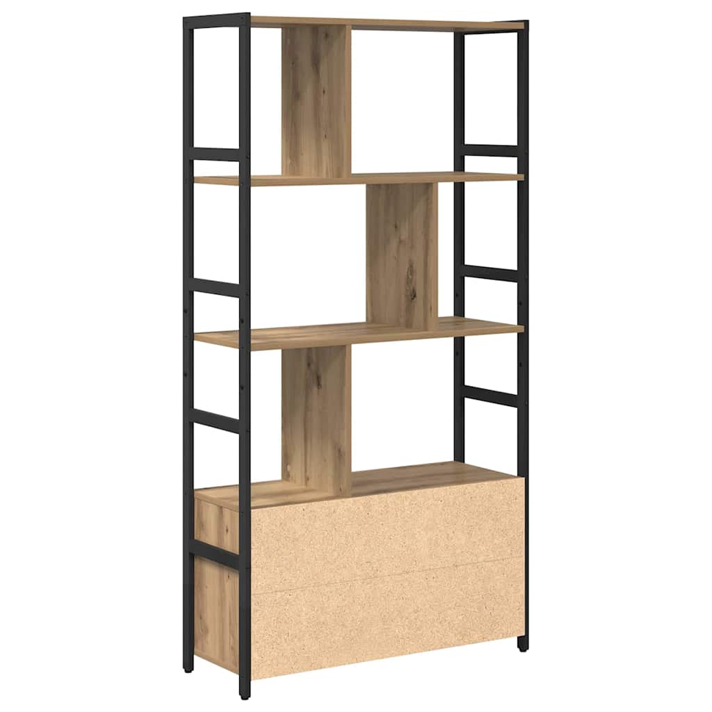 Knihovna 80 X 30 X 155,5 Cm Kompozitní Dřevo Artisanový Dub