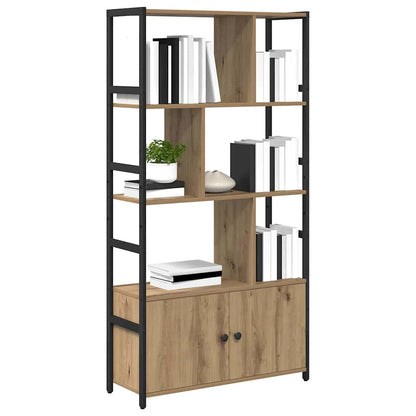 Knihovna 80 X 30 X 155,5 Cm Kompozitní Dřevo Artisanový Dub