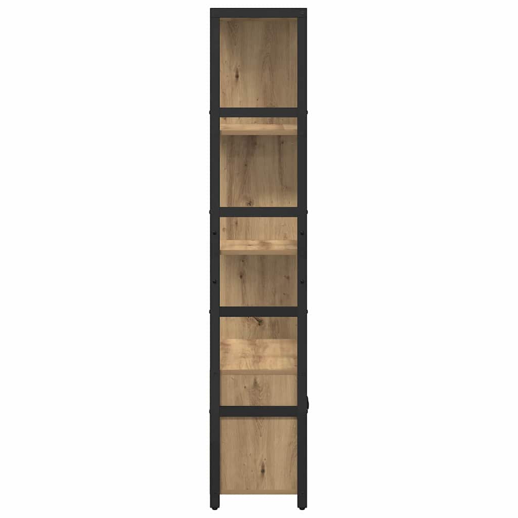 Knihovna 80 X 30 X 155,5 Cm Kompozitní Dřevo Artisanový Dub