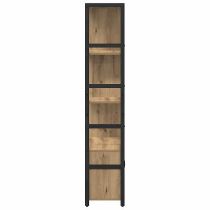 Knihovna 80 X 30 X 155,5 Cm Kompozitní Dřevo Artisanový Dub