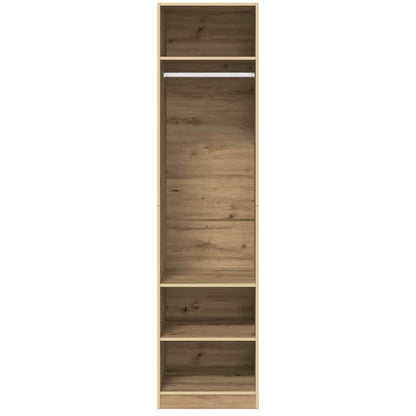 Šatní Skříň Artisanový Dub 50 X 50 X 200 Cm Kompozitní Dřevo