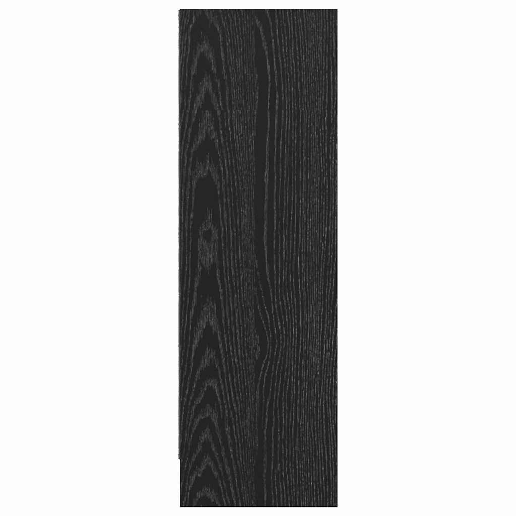 Knihovna 80 X 24 X 76 Cm Kompozitní Dřevo Černý Dub