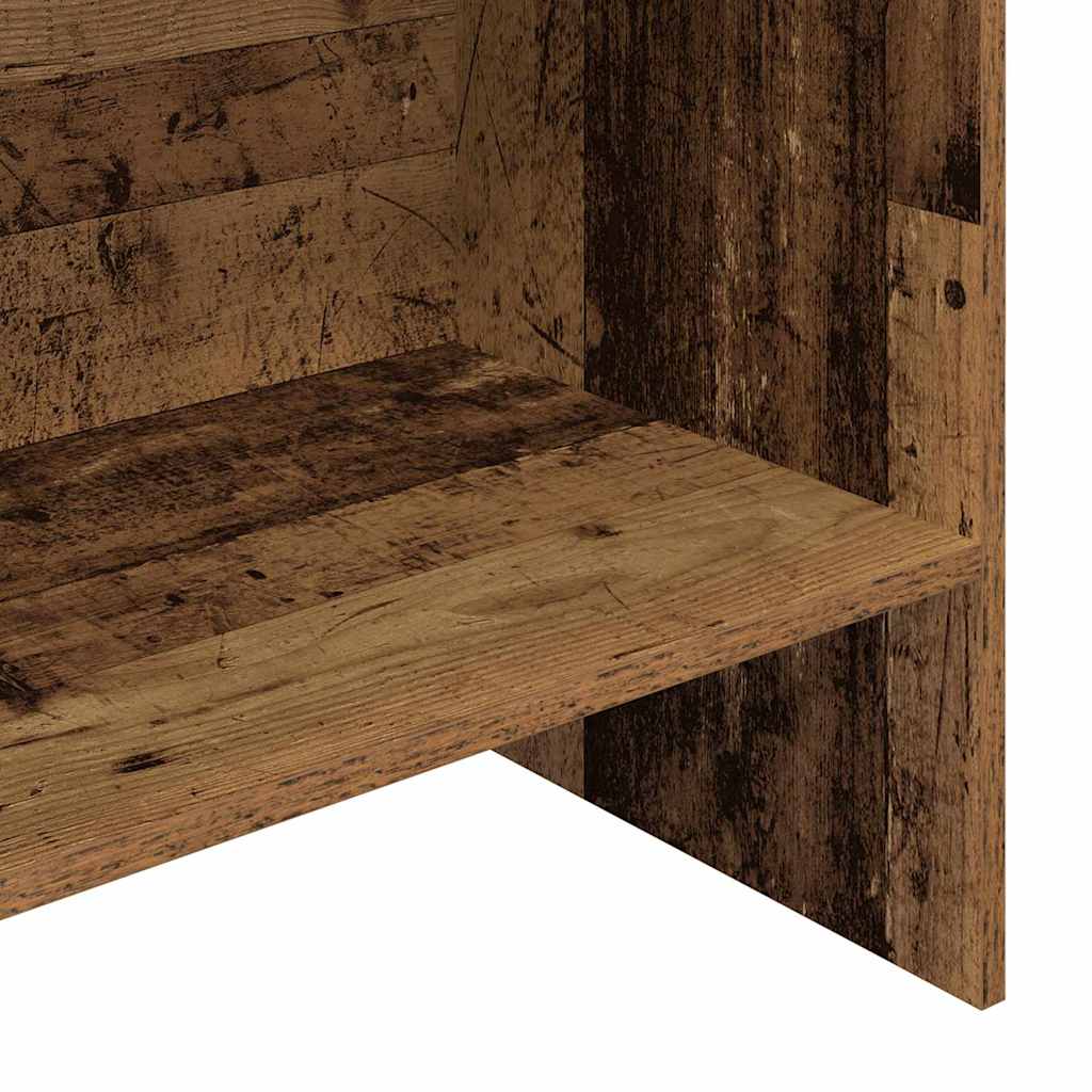 Knihovna 5 Úrovní 60 X 35 X 180 Cm Kompozitní Dřevo Staré Dřevo