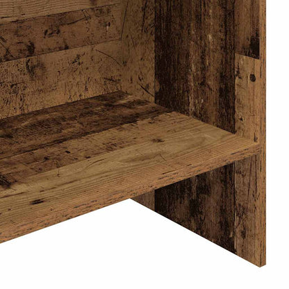 Knihovna 5 Úrovní 60 X 35 X 180 Cm Kompozitní Dřevo Staré Dřevo