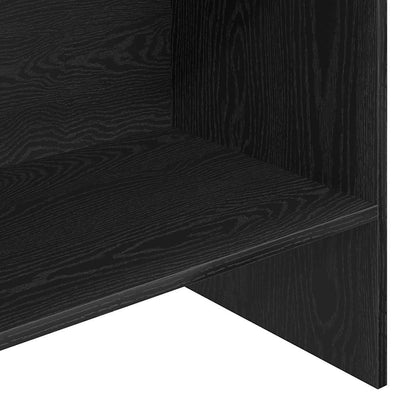 Knihovna 5 Úrovní 60 X 35 X 180 Cm Kompozitní Dřevo Černý Dub