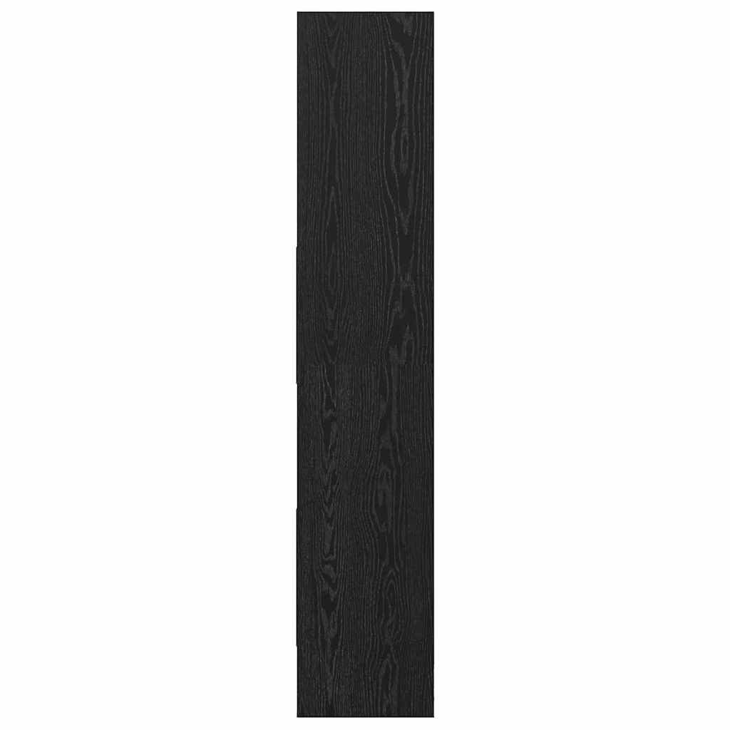 Knihovna 5 Úrovní 60 X 35 X 180 Cm Kompozitní Dřevo Černý Dub