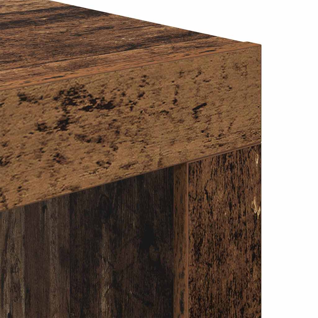 Konferenční Stolek Staré Dřevo 50 X 50 X 35 Cm Kompozitní Dřevo