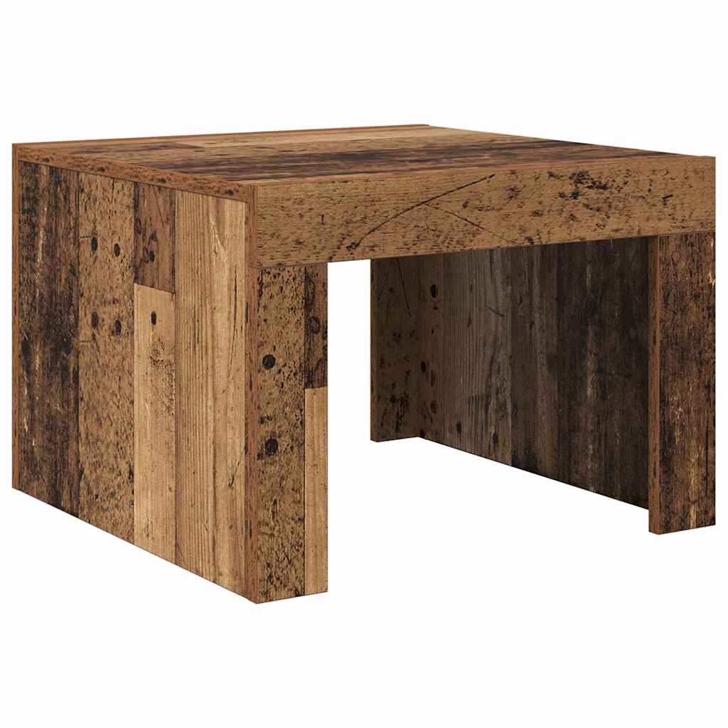Konferenční Stolek Staré Dřevo 50 X 50 X 35 Cm Kompozitní Dřevo