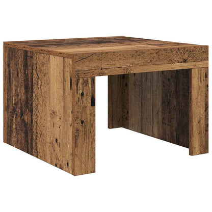 Konferenční Stolek Staré Dřevo 50 X 50 X 35 Cm Kompozitní Dřevo