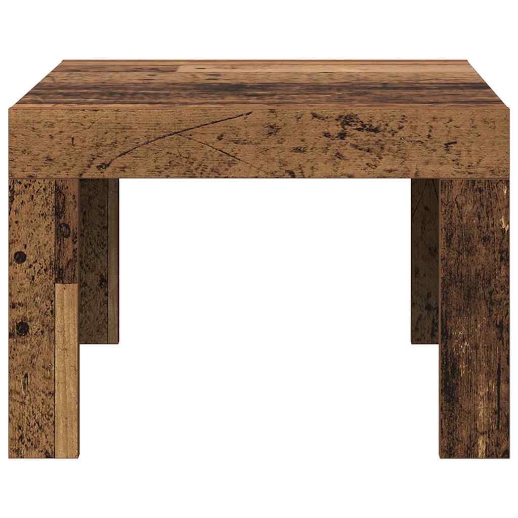 Konferenční Stolek Staré Dřevo 50 X 50 X 35 Cm Kompozitní Dřevo