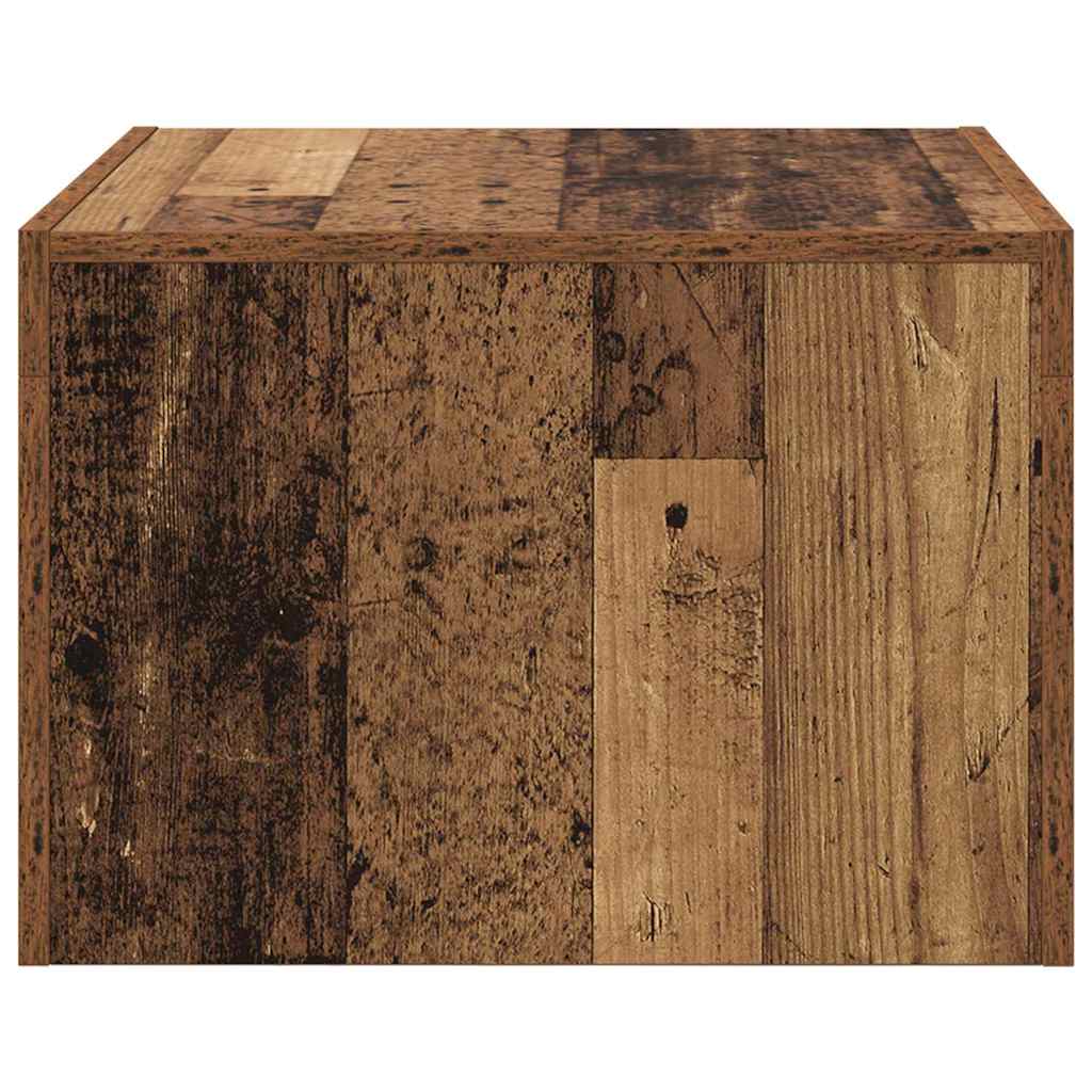 Konferenční Stolek Staré Dřevo 50 X 50 X 35 Cm Kompozitní Dřevo