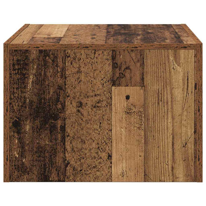 Konferenční Stolek Staré Dřevo 50 X 50 X 35 Cm Kompozitní Dřevo