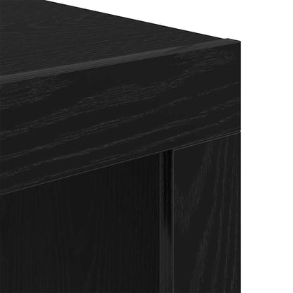 Konferenční Stolek Černý Dub 50 X 50 X 35 Cm Kompozitní Dřevo