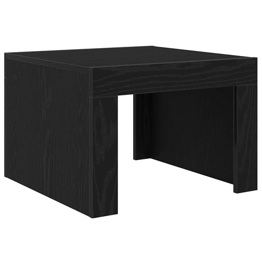Konferenční Stolek Černý Dub 50 X 50 X 35 Cm Kompozitní Dřevo