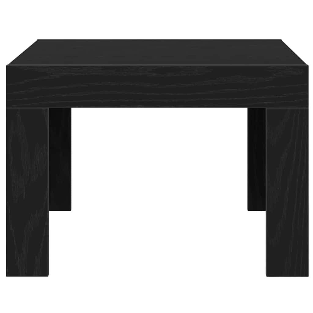 Konferenční Stolek Černý Dub 50 X 50 X 35 Cm Kompozitní Dřevo