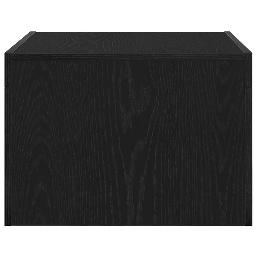 Konferenční Stolek Černý Dub 50 X 50 X 35 Cm Kompozitní Dřevo
