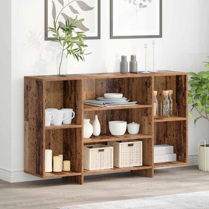 Servírovací Skříň Staré Dřevo 120 X 30 X 75 Cm Kompozitní Dřevo