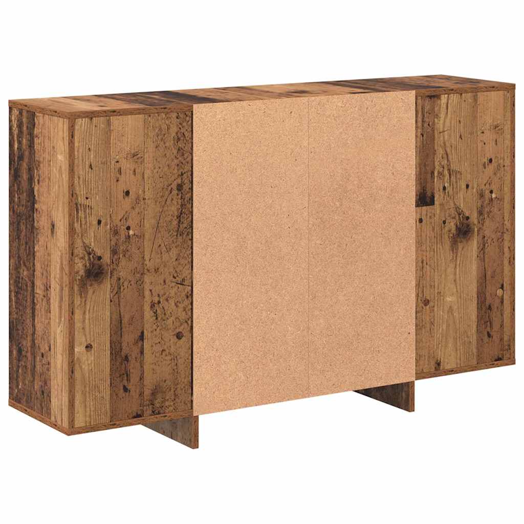 Servírovací Skříň Staré Dřevo 120 X 30 X 75 Cm Kompozitní Dřevo