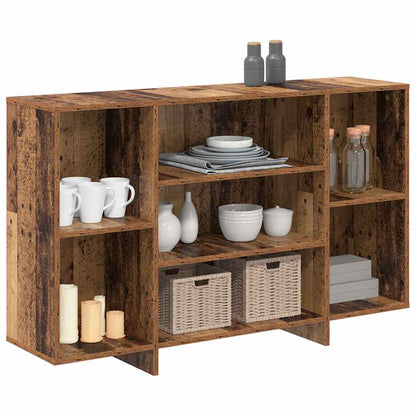 Servírovací Skříň Staré Dřevo 120 X 30 X 75 Cm Kompozitní Dřevo