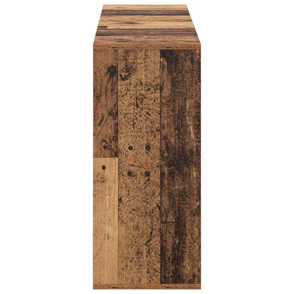 Servírovací Skříň Staré Dřevo 120 X 30 X 75 Cm Kompozitní Dřevo