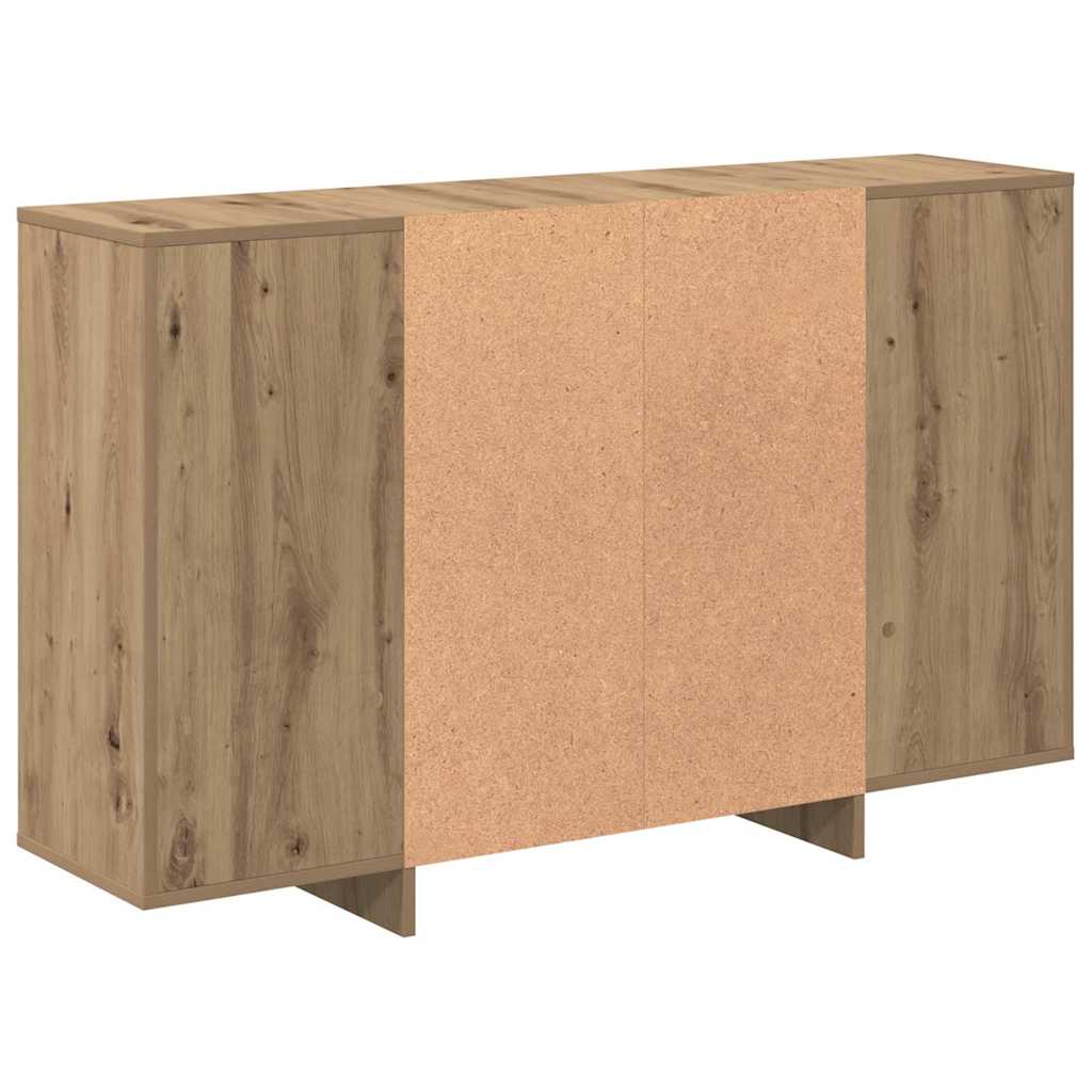 Servírovací Skříň Artisanový Dub 120 X 30 X 75 Cm