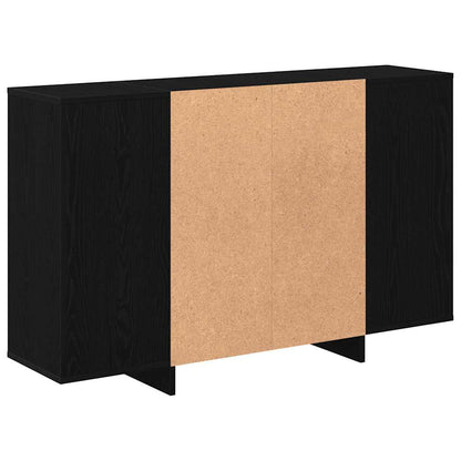 Servírovací Skříň Černý Dub 120 X 30 X 75 Cm Kompozitní Dřevo