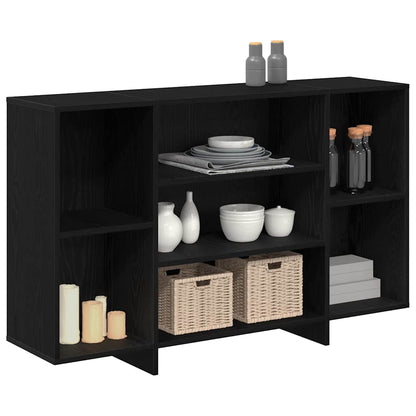 Servírovací Skříň Černý Dub 120 X 30 X 75 Cm Kompozitní Dřevo