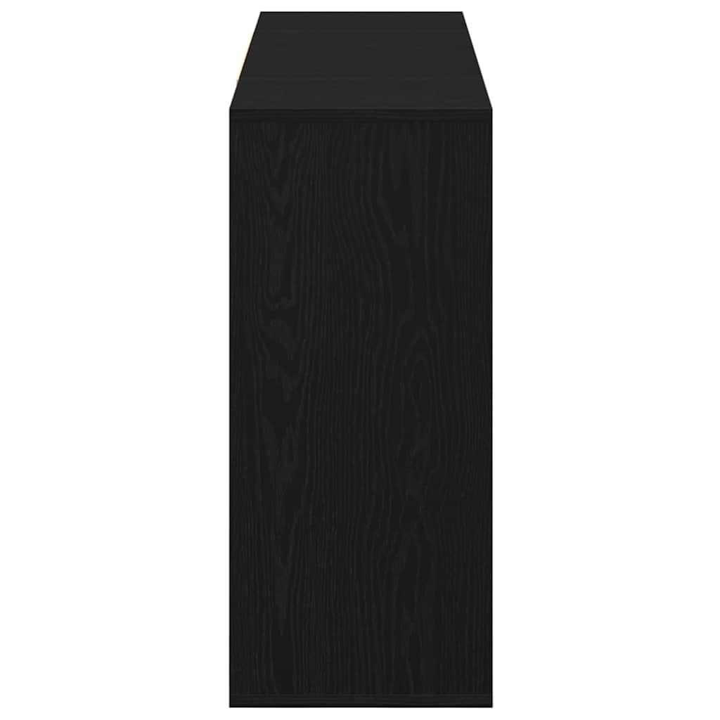 Servírovací Skříň Černý Dub 120 X 30 X 75 Cm Kompozitní Dřevo