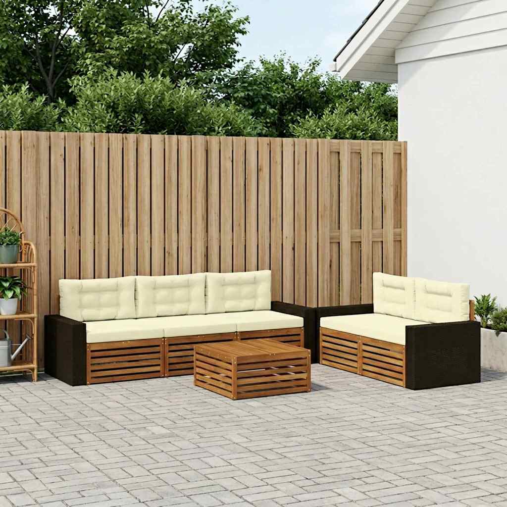 Venkovní Pohovková Souprava 6 Ks Masivní Akátové Dřevo