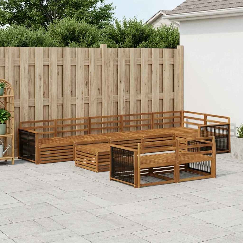 Venkovní Pohovková Souprava 9 Ks Masivní Akátové Dřevo
