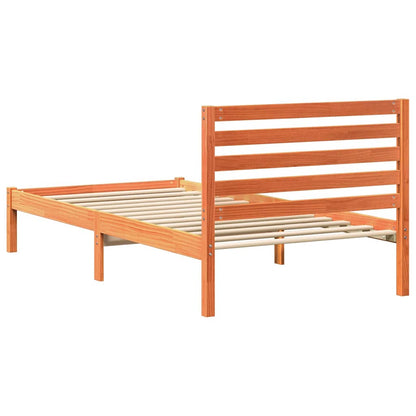 Rám Postele Voskově Hnědá 90 X 200 Cm Masivní Borové Dřevo