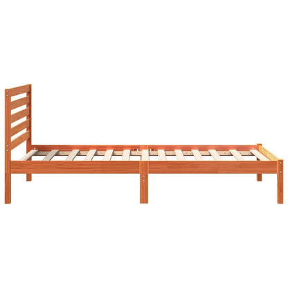 Rám Postele Voskově Hnědá 90 X 200 Cm Masivní Borové Dřevo