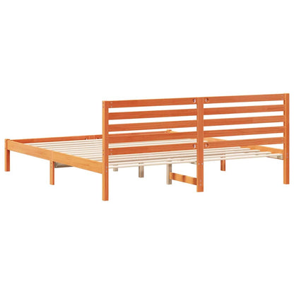 Rám Postele Voskově Hnědá 180 X 200 Cm Masivní Borové Dřevo