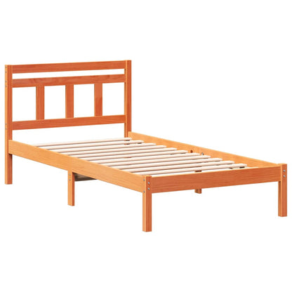Rám Postele Hnědá 80 X 200 Cm Masivní Borové Dřevo