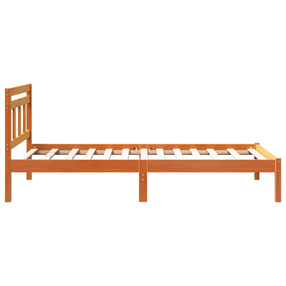 Rám Postele Hnědá 90 X 200 Cm Masivní Borové Dřevo