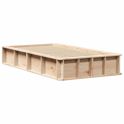 Rám Postele Voskově Hnědá 75 X 190 Cm Masivní Borové Dřevo