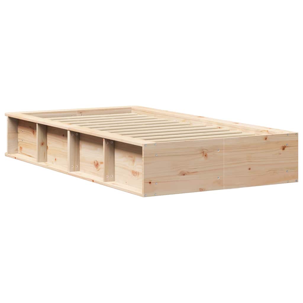 Rám Postele Voskově Hnědá 75 X 190 Cm Masivní Borové Dřevo
