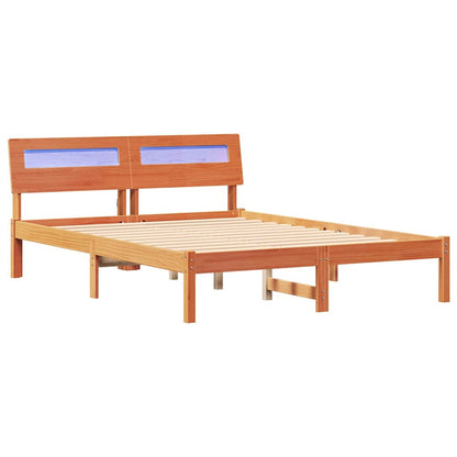 Rám Postele Voskově Hnědá 120 X 190 Cm Masivní Borové Dřevo