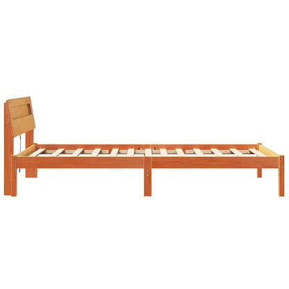 Rám Postele Voskově Hnědá 75 X 190 Cm Masivní Borové Dřevo