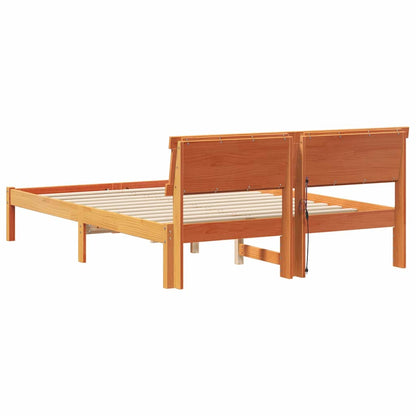 Rám Postele Voskově Hnědá 120 X 200 Cm Masivní Borové Dřevo