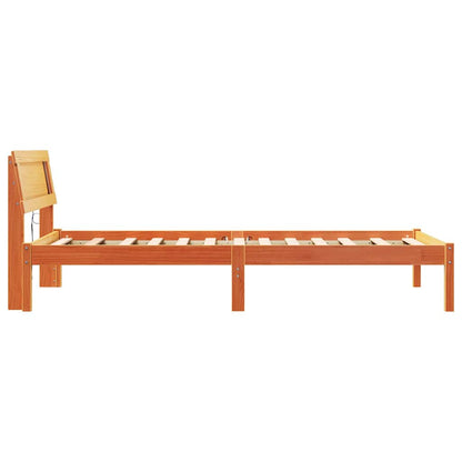 Rám Postele Voskově Hnědá 90 X 190 Cm Masivní Borové Dřevo