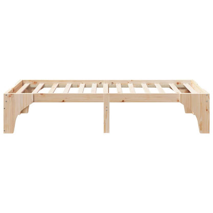 Rám Postele Hnědá 90 X 200 Cm Masivní Borové Dřevo