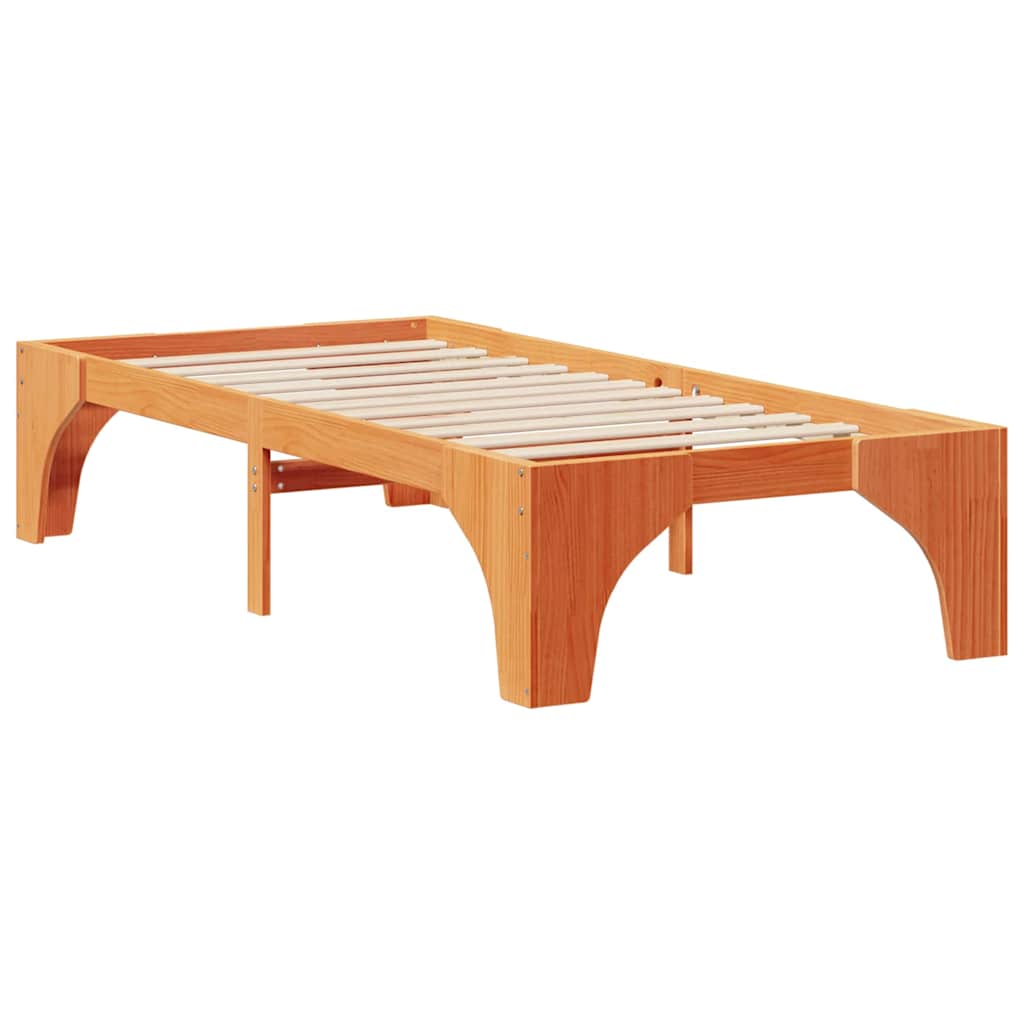 Rám Postele Hnědá 80 X 200 Cm Masivní Borové Dřevo