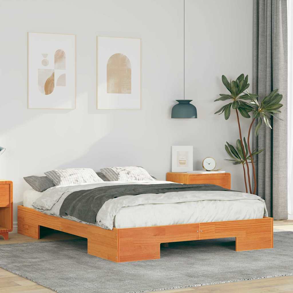 Rám Postele Hnědá 120 X 200 Cm