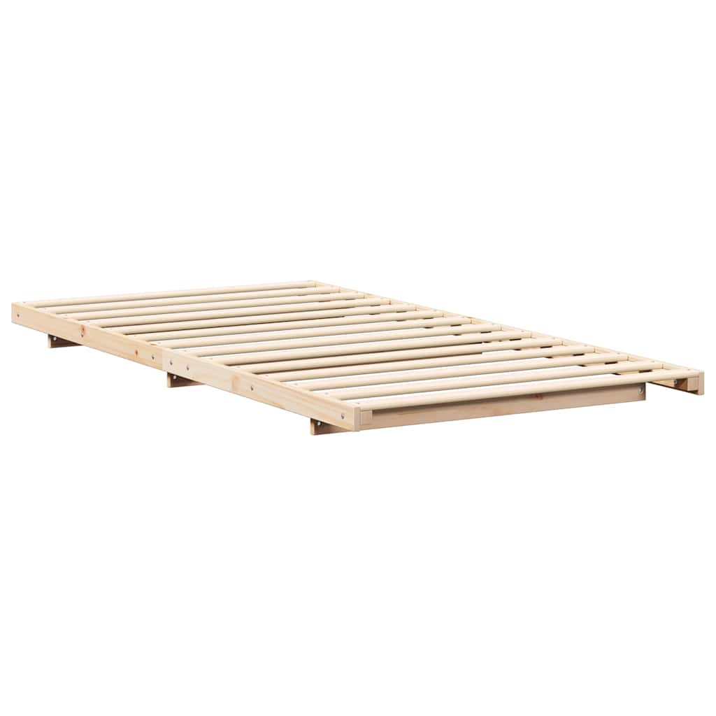 Rám Postele Hnědá 80 X 210 Cm Masivní Borové Dřevo