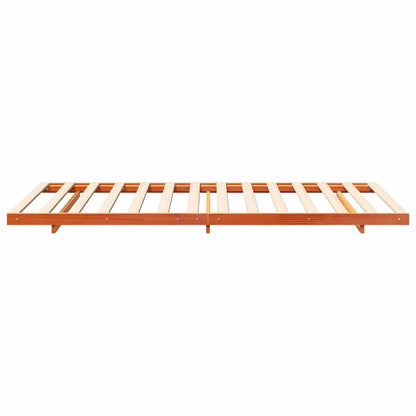 Rám Postele Voskově Hnědá 90 X 210 Cm Masivní Borové Dřevo