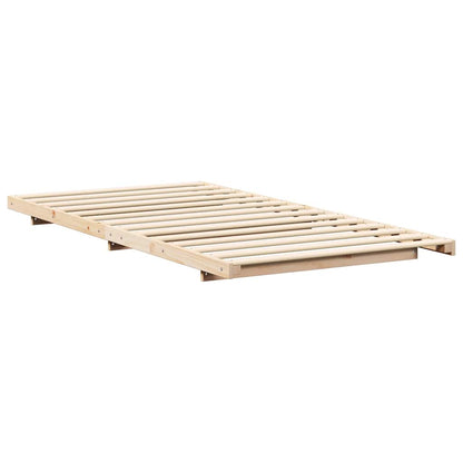 Rám Postele Hnědá 80 X 220 Cm Masivní Borové Dřevo