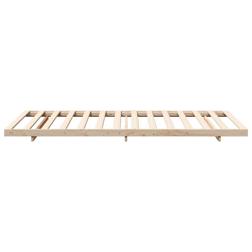 Rám Postele Hnědá 80 X 220 Cm Masivní Borové Dřevo
