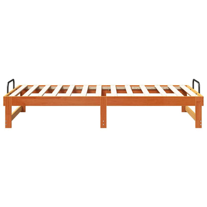 Rám Postele Hnědá 90 X 200 Cm Masivní Borové Dřevo