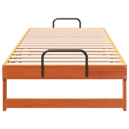 Rám Postele Hnědá 80 X 200 Cm Masivní Borové Dřevo